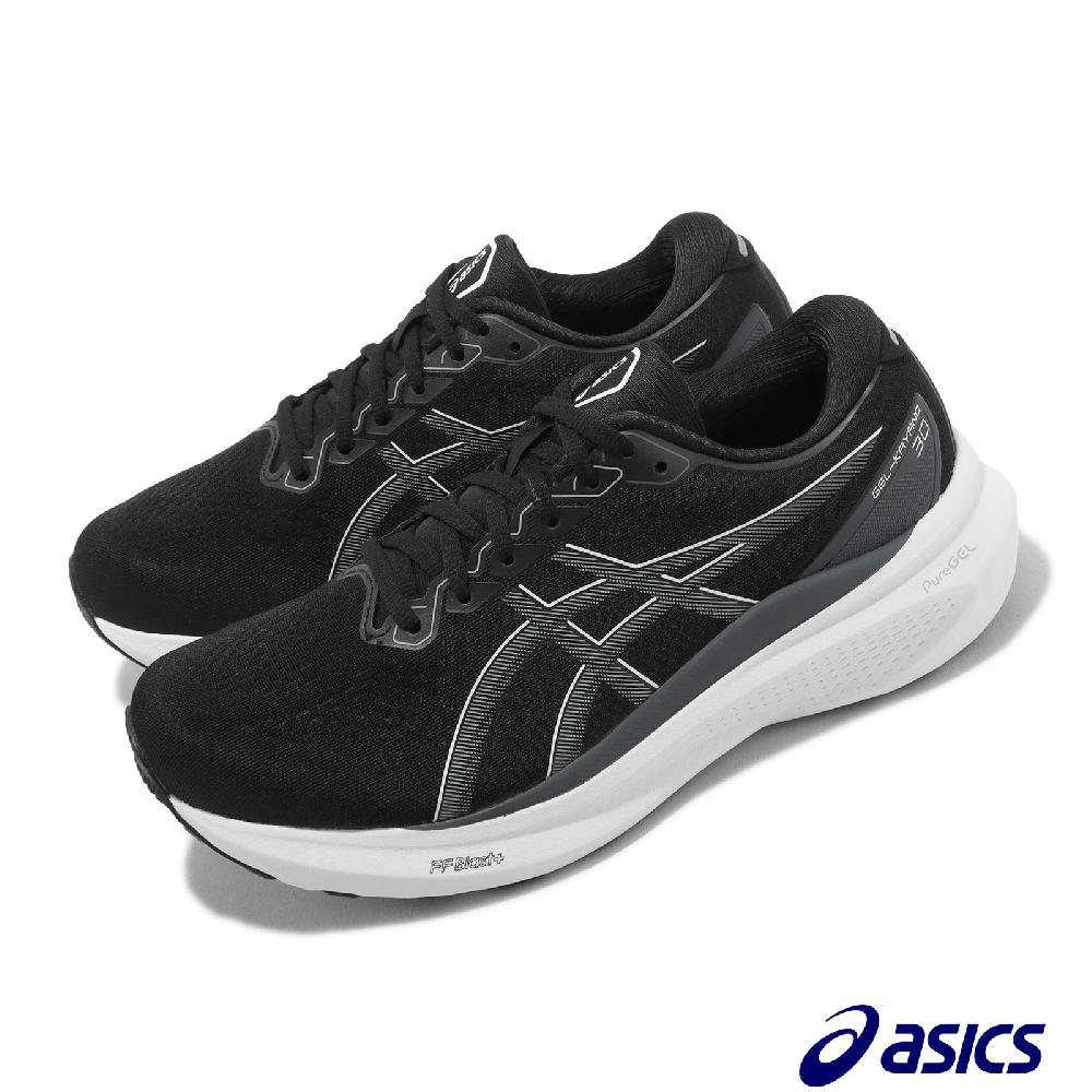 Asics 亞瑟士 慢跑鞋 GEL-Kayano 30 4E 超寬楦 男鞋 黑 白 支撐 運動鞋 亞瑟膠 1011B690002