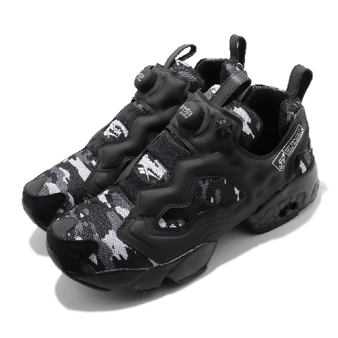 Reebok 休閒鞋Instapump Fury 運動男女鞋經典款舒適避震充氣科技戶外反光黑白FZ1286 - PChome 24h購物