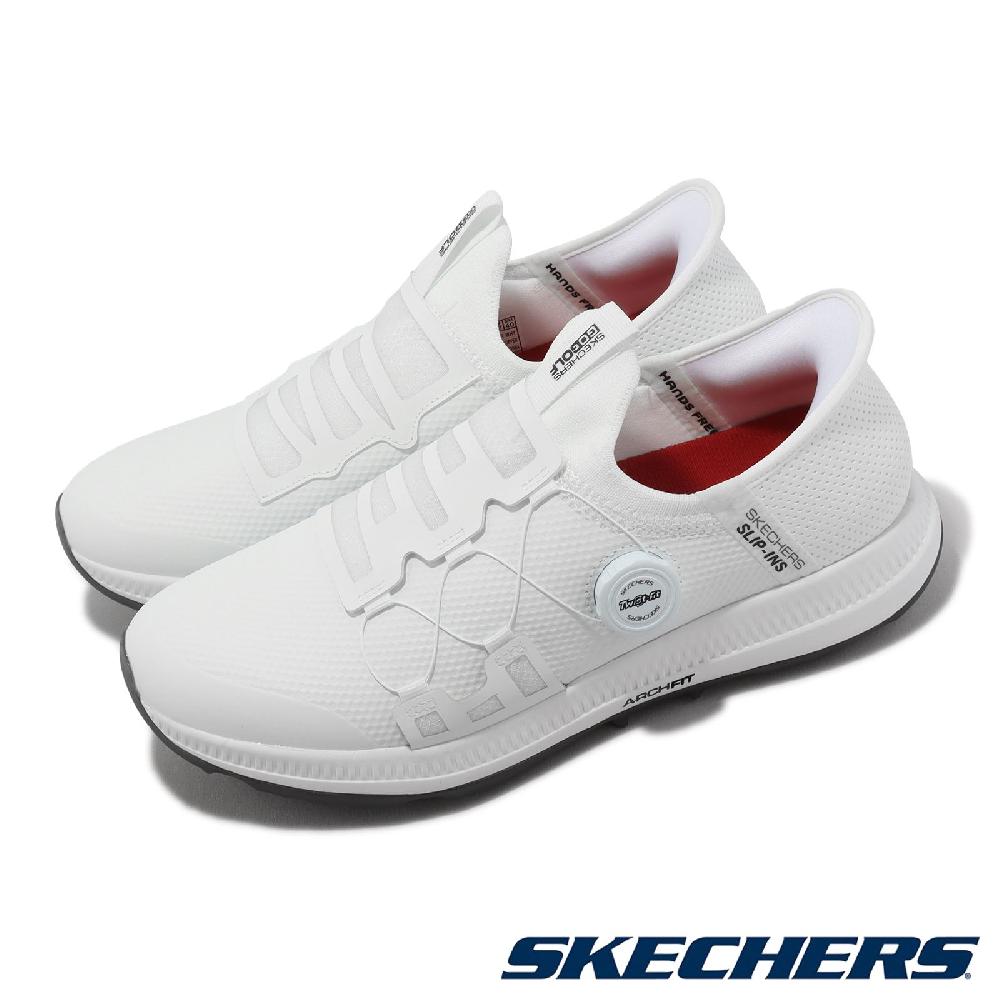 Skechers 斯凱奇 高爾夫球鞋 Go Golf Elite 5-Slip-Ins 男鞋 白 防水鞋面 瞬穿科技 高球 214066WHT