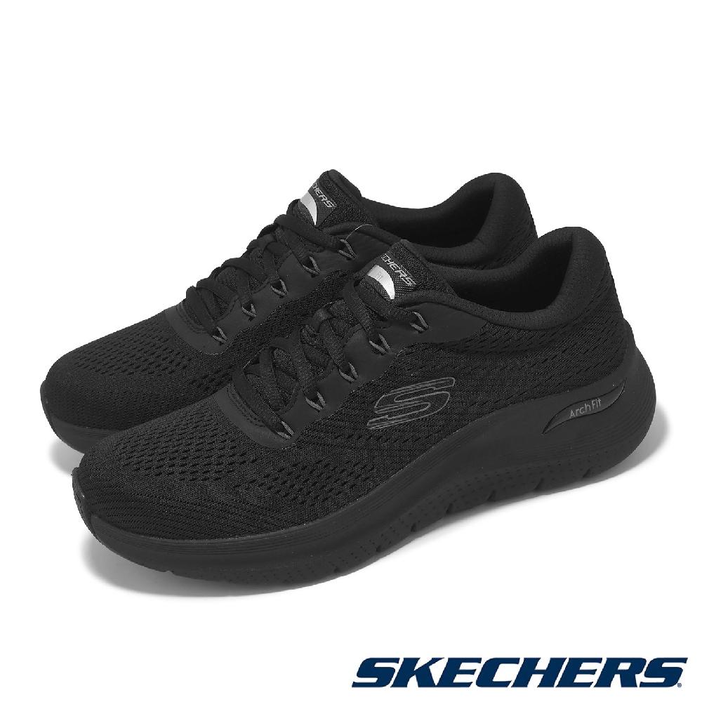 Skechers 斯凱奇 休閒鞋 Arch Fit 2.0 男鞋 黑 避震 支撐 厚底 全黑 運動鞋 232700BBK