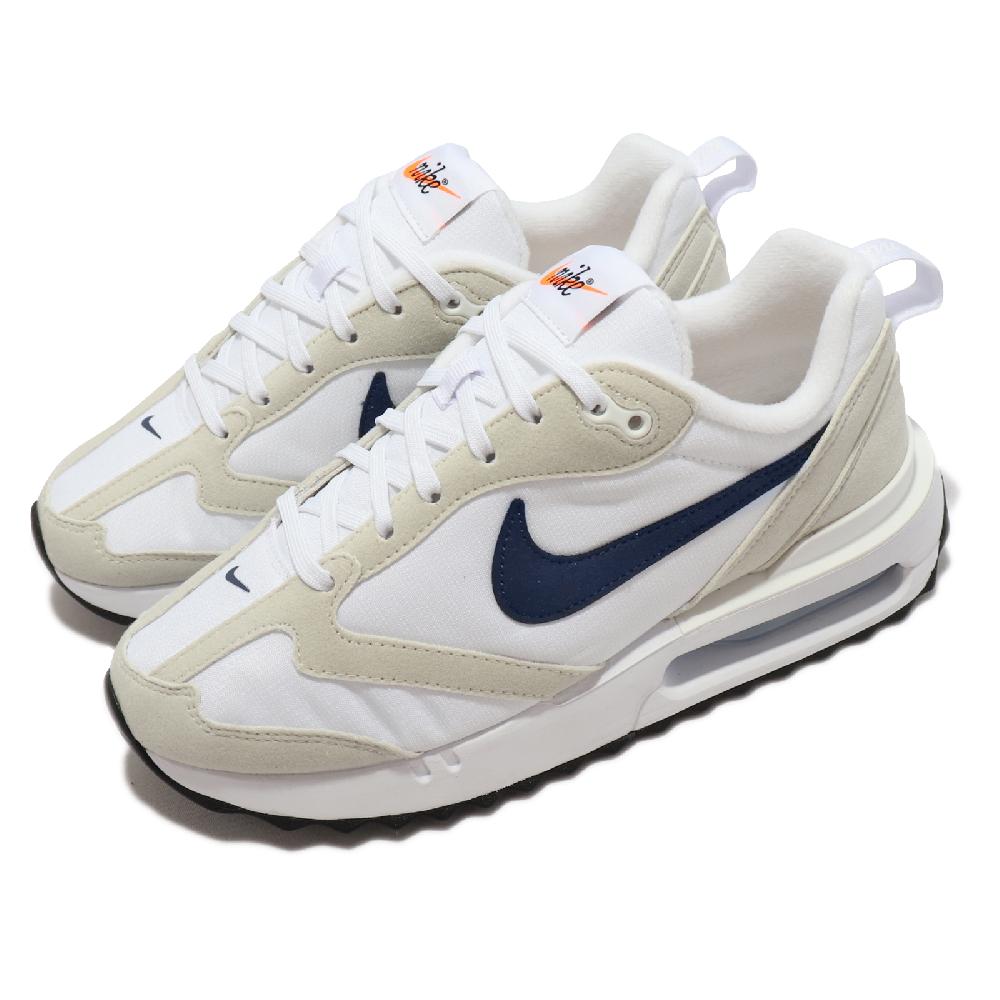 Nike 休閒鞋 Air Max Dawn 女鞋 杏灰色 深藍勾 氣墊 復古 運動鞋 DH5131-100