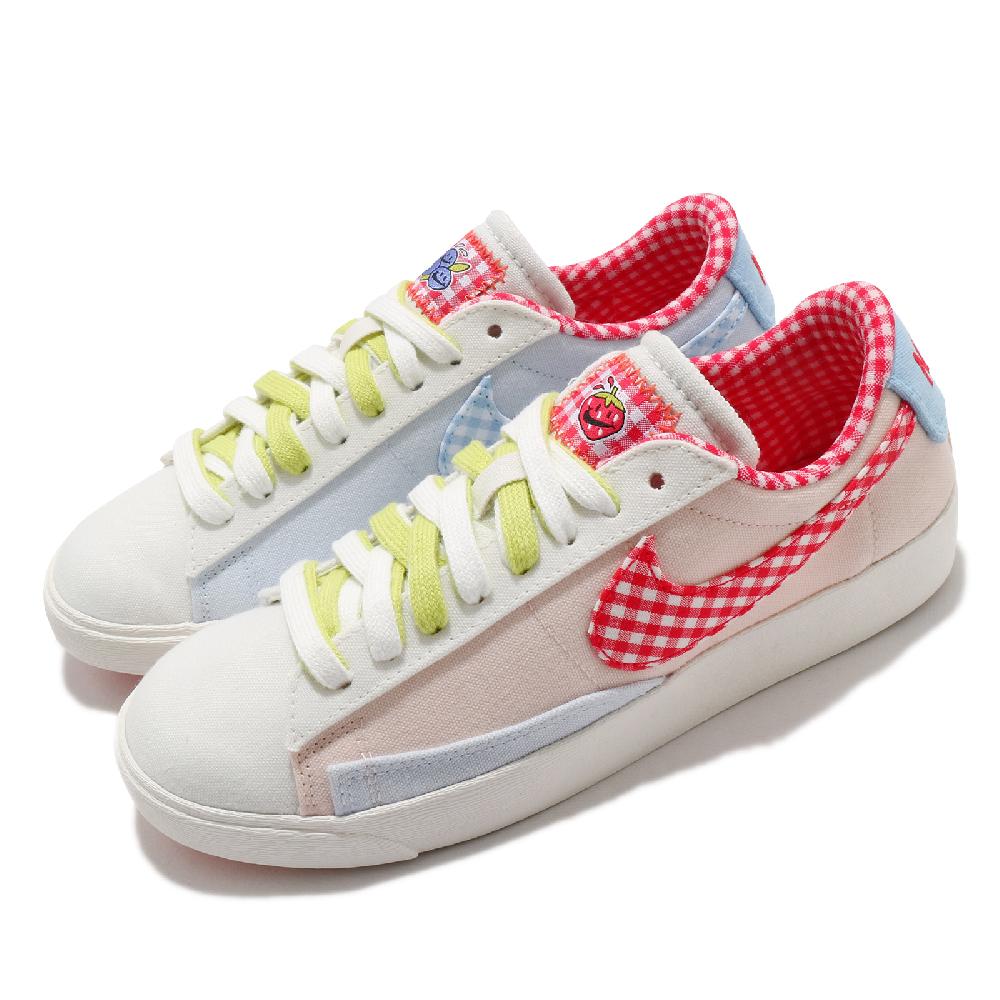Nike 休閒鞋 Wmns Blazer Low LX 粉紅 格紋 低筒 女鞋 百搭款 DJ5055-806