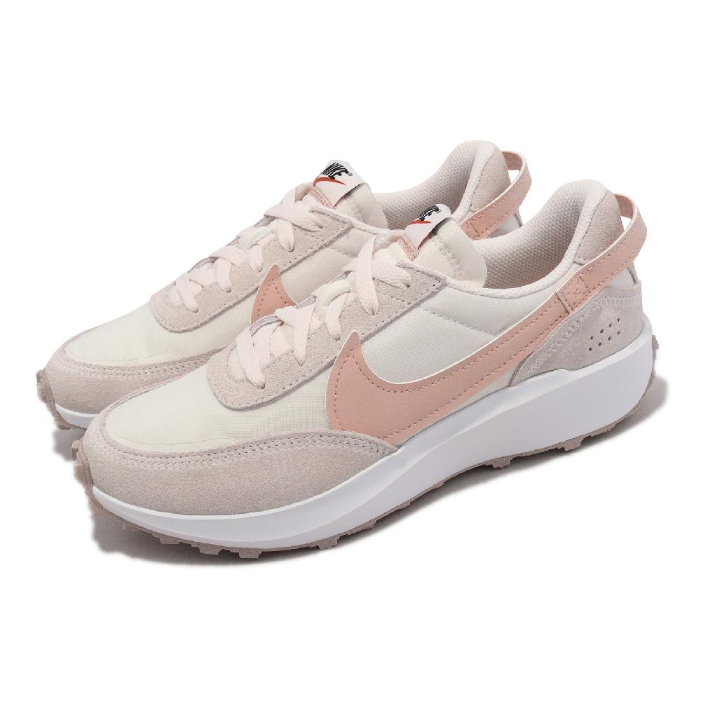 Nike 休閒鞋 Wmns Waffle Debut 女鞋 奶茶 粉紅 白 麂皮 復古 運動鞋 DH9523-602