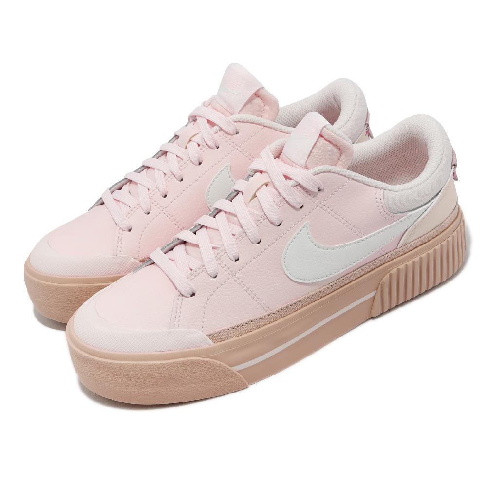 Nike 休閒鞋 Wmns Court Legacy Lift 女鞋 粉紅 厚底 增高 復古 DM7590-600