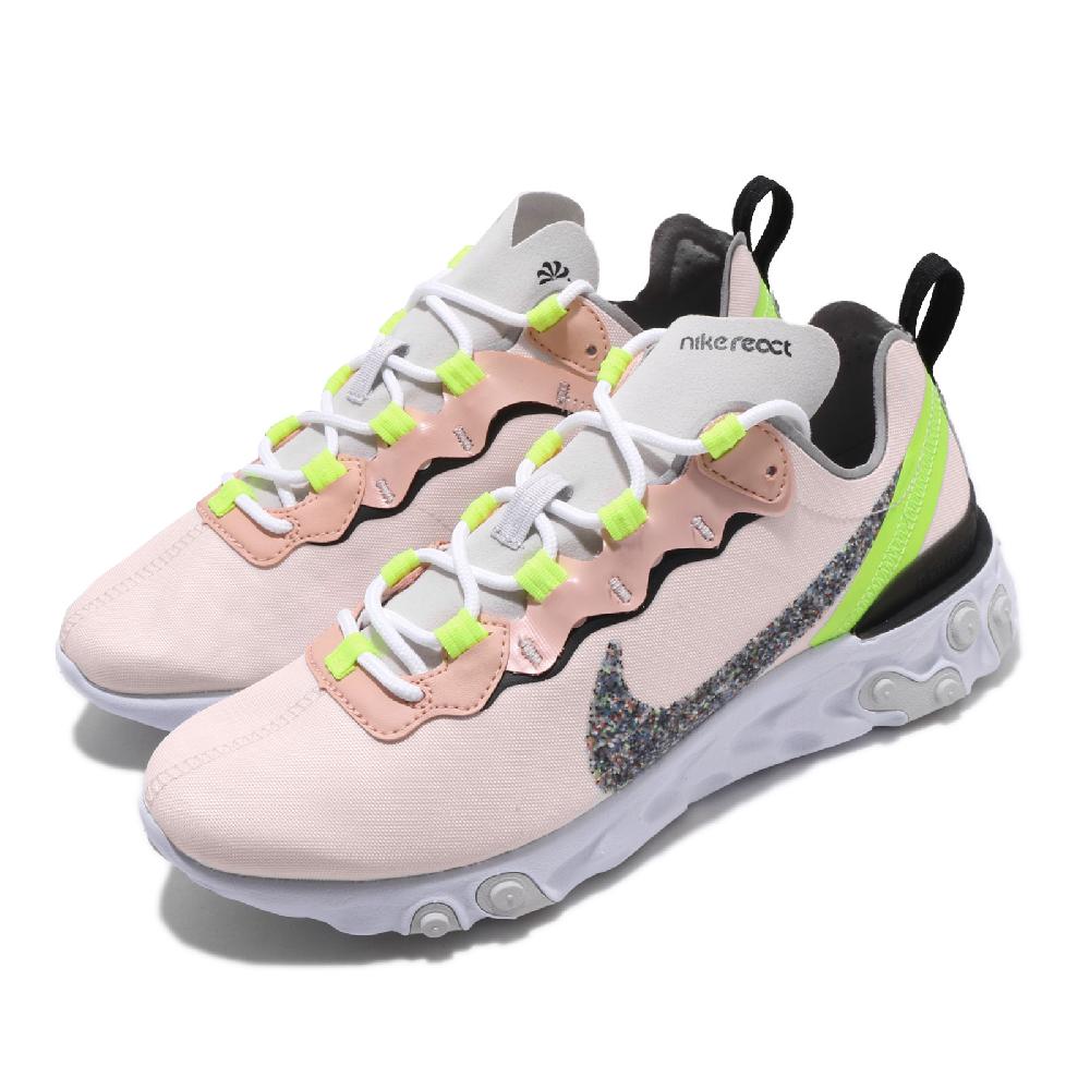 Nike 休閒鞋 Wmns React Element 55 PRM 粉紅 女鞋 慢跑鞋 CD6964-600 CD6964-600