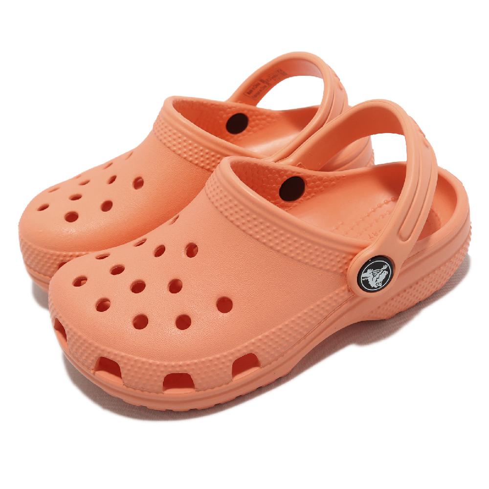Crocs 涼拖鞋 Classic Clog K 童鞋 中童 橘紅色 洞洞鞋 經典 卡駱馳 20699183E
