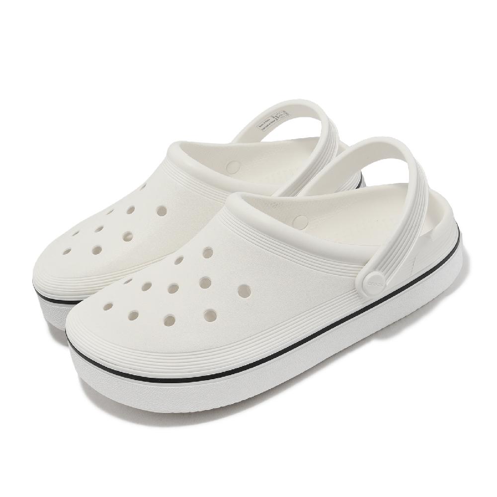 Crocs 平板洞洞鞋 Off Court  Clog 白 黑 男鞋 女鞋 克駱格 卡駱馳 208371100