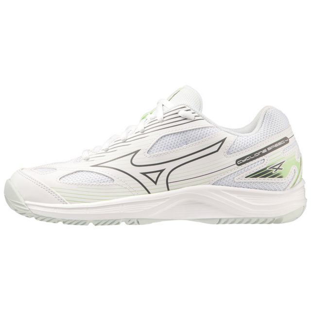 Mizuno Cyclone Speed 4 [V1GC238035 男女 排球鞋 基本款 運動 訓練 輕量 白 淺綠