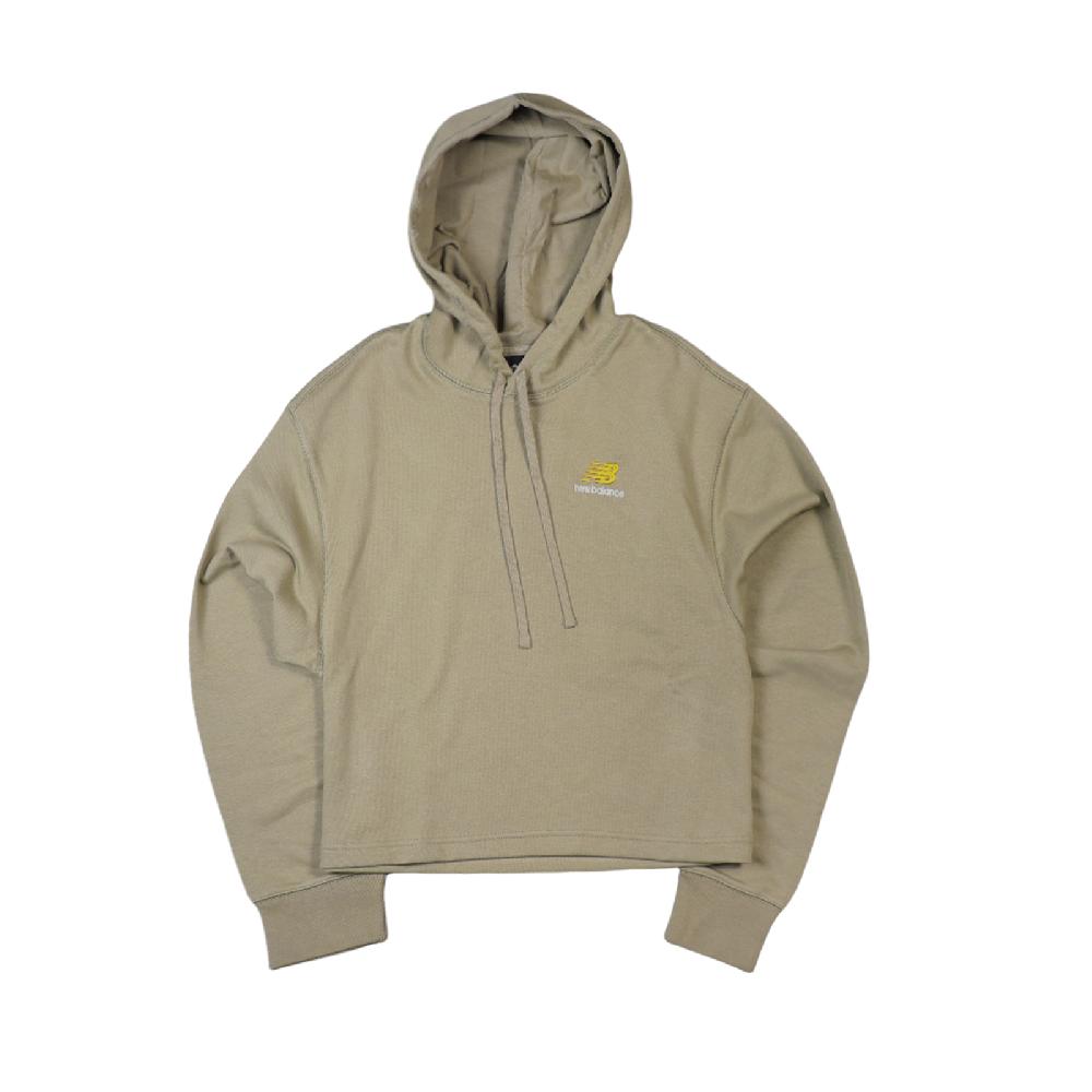 New balance 長袖 男女款 綠 IU 李知恩 著用款 情侶 連帽 帽T 短版 刺繡 UT21502TCO