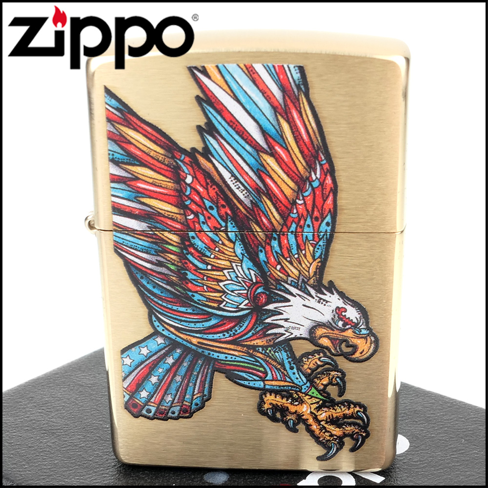 Zippo 美系 Tattoo Eagle 紋身老鷹圖案設計打火機 Pchome 24h購物