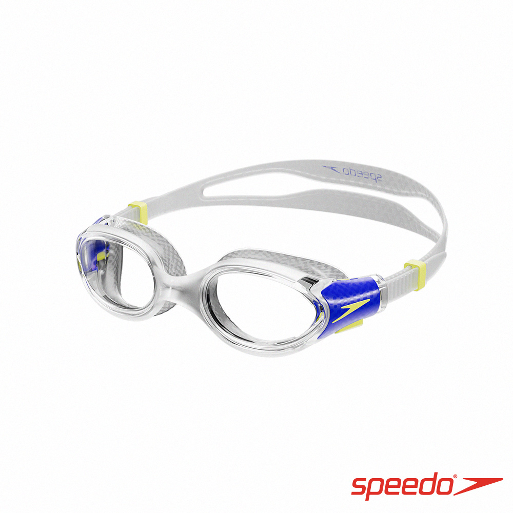 SPEEDO 兒童運動泳鏡 Biofuse 2.0 透明/藍黃