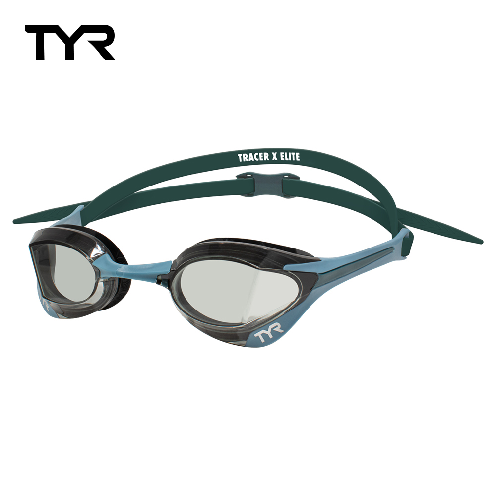 TYR Tracer-X Elite Racing Adult Fit FINA認證超廣角競速泳鏡套組