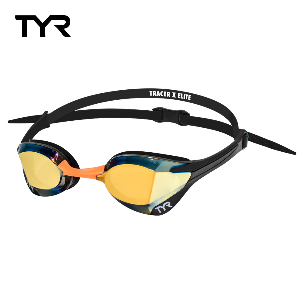 TYR Tracer-X Elite Racing Mirrored Adult Fit FINA認證超廣角競速電鍍泳鏡套組