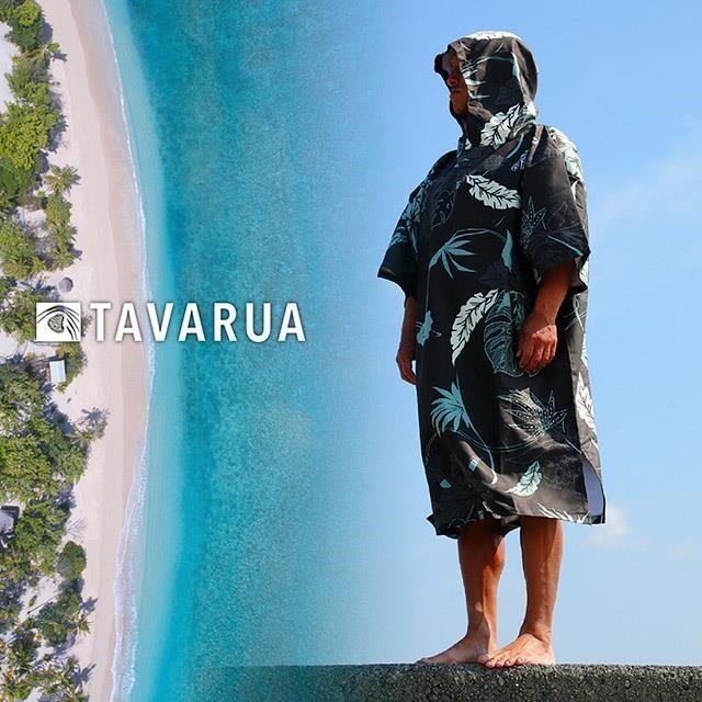 TAVARUA 日本衝浪品牌 速乾 毛巾衣 浴巾衣 沙灘巾 扶桑黑
