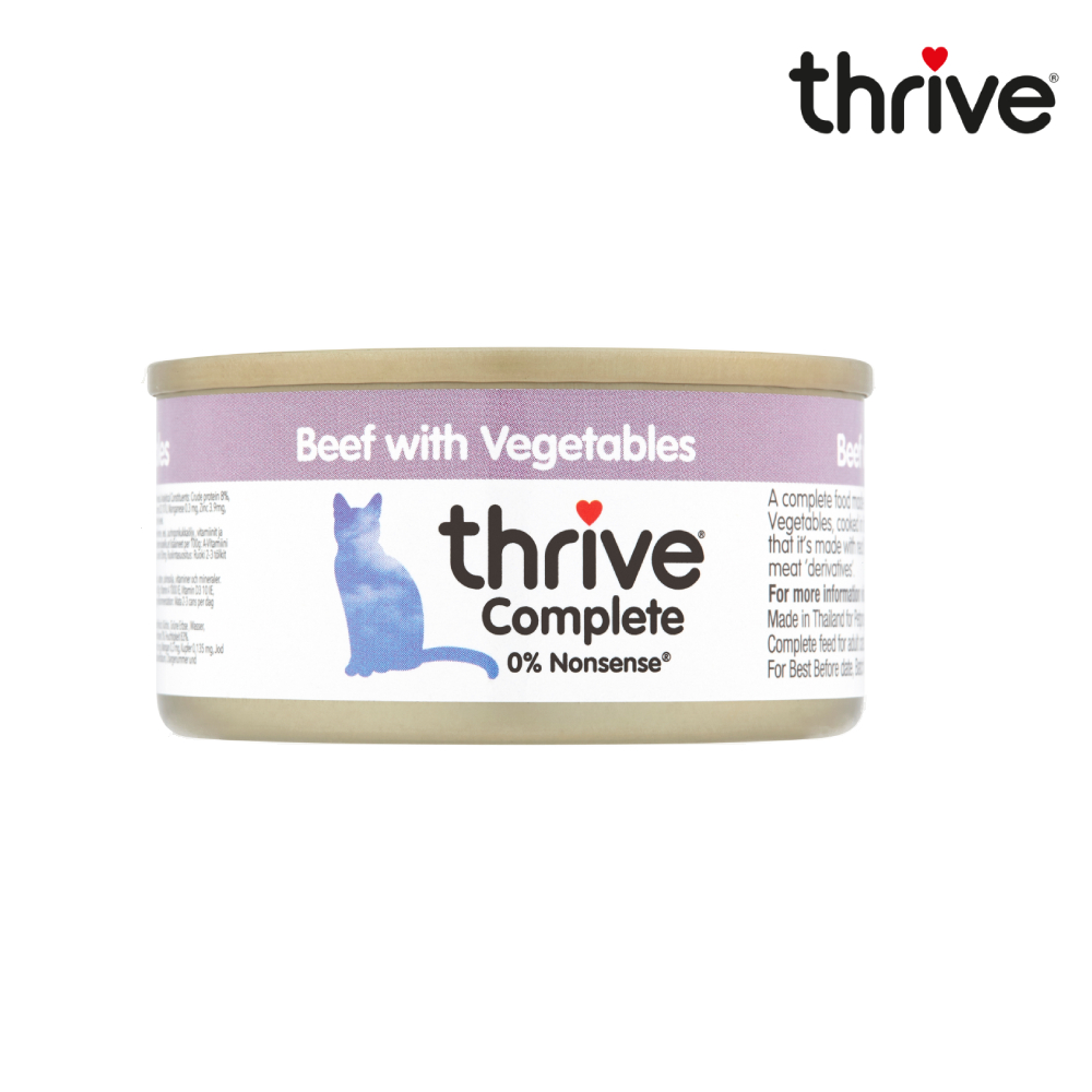 【Thrive】脆樂芙貓罐 (牛肉+蔬菜)75g