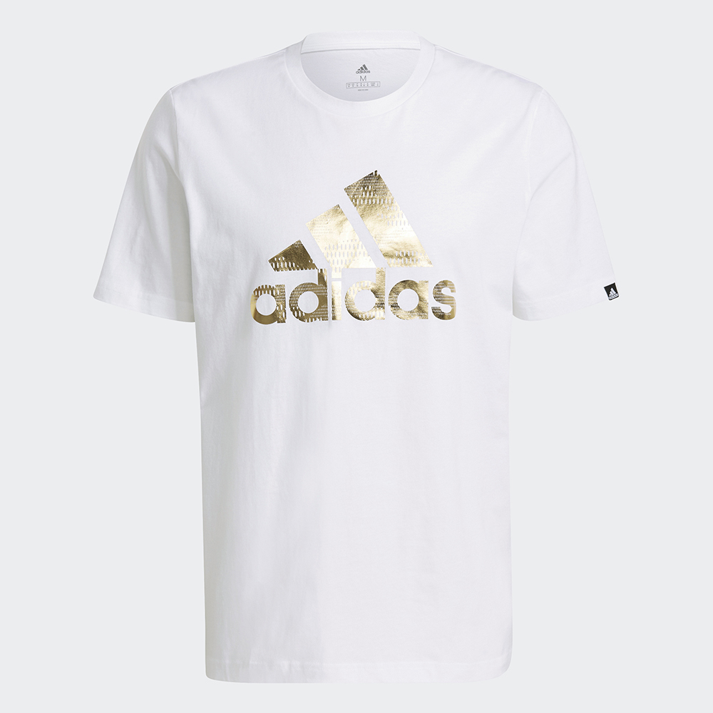 adidas阿迪达斯短袖男装2021夏季新款跑步训练上衣纯棉宽松体恤休闲半袖运动快干T恤GL3703/白色金标XS【图片价格品牌报价】-京东