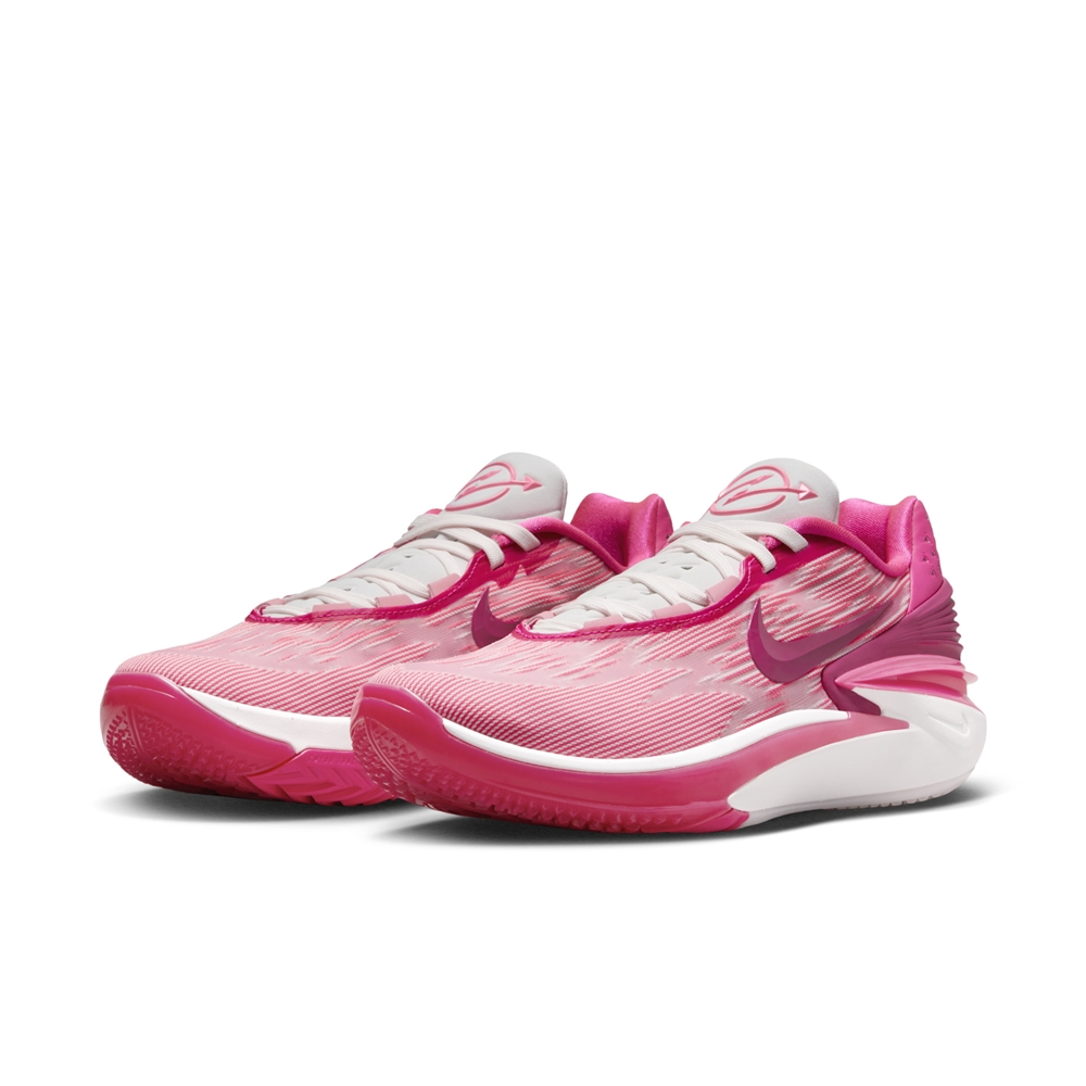 【NIKE】NIKE AIR ZOOM G.T. CUT 2 EP 男鞋 籃球鞋 粉紅白-DJ6013604