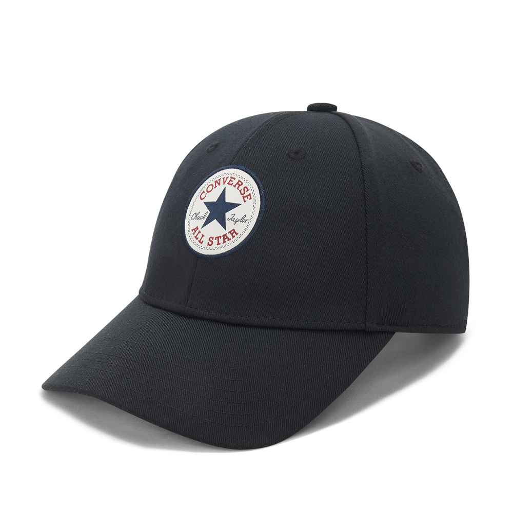 【CONVERSE】TIPOFF BASEBALL CAP 休閒帽 男帽 女帽 黑色-10022135-A01