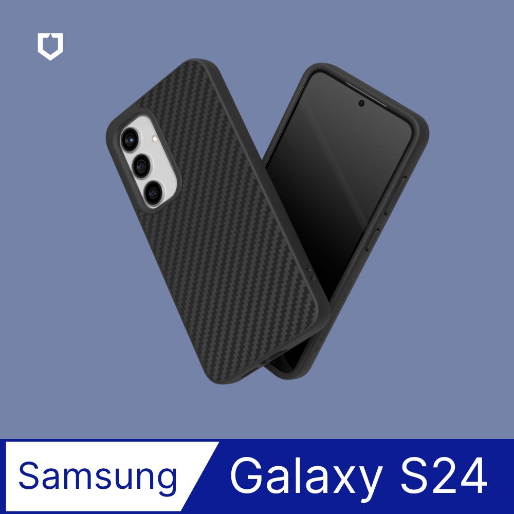【犀牛盾】Samsung Galaxy S24 (6.2吋) SolidSuit 經典防摔背蓋手機保護殼-碳纖維紋路