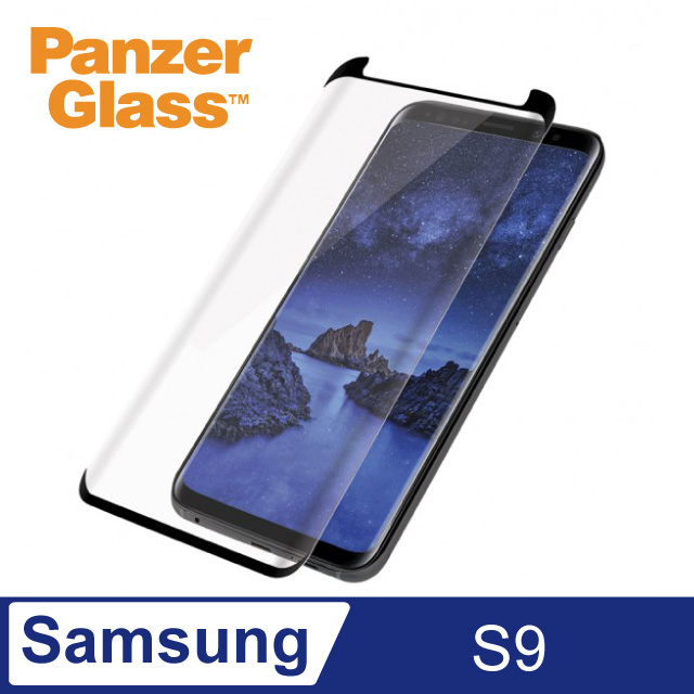 PG Samsung Galaxy S9 2.5D耐衝擊高透鋼化玻璃保護貼-黑