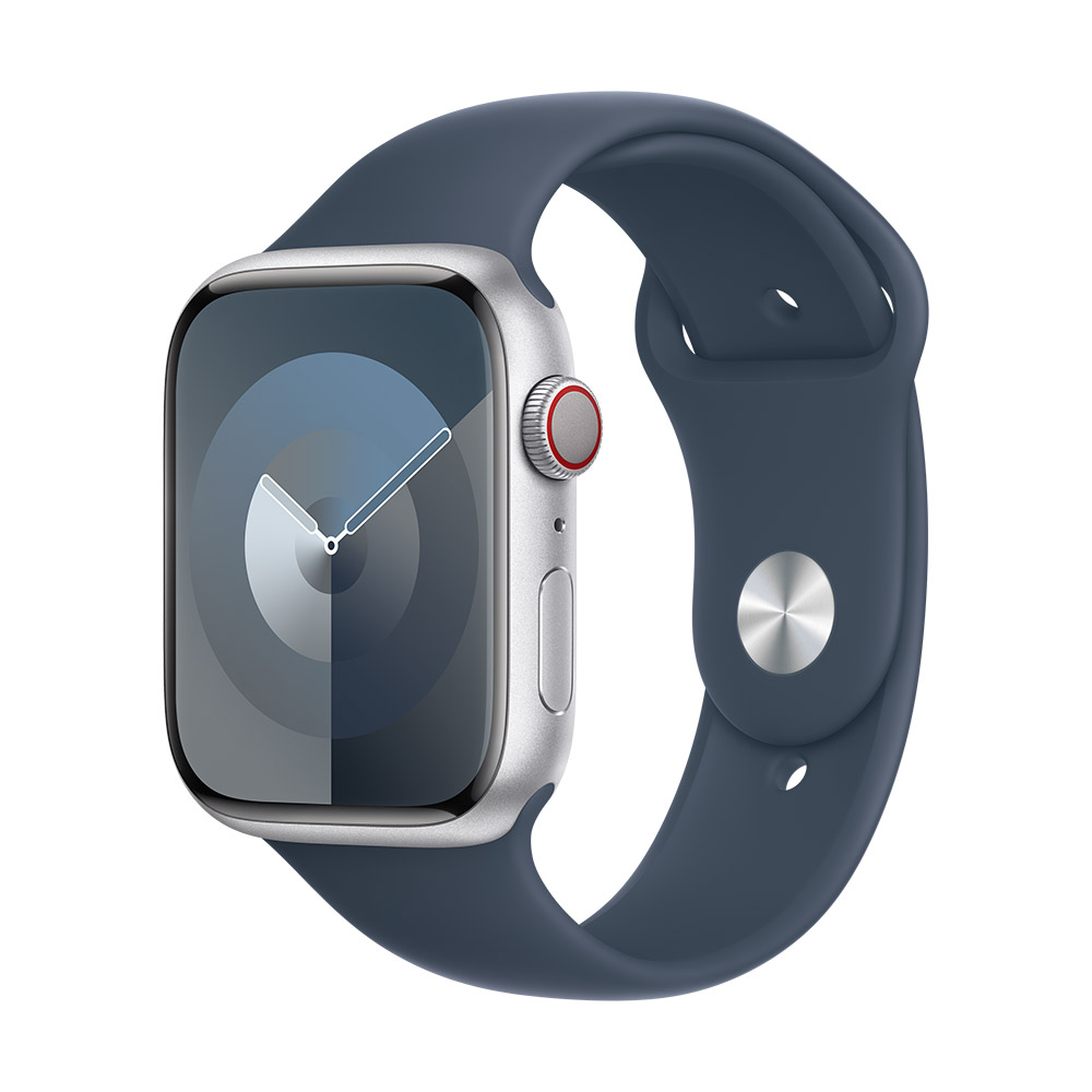Apple Watch Series 9 GPS + Cellular 45mm 銀色鋁金屬錶殼