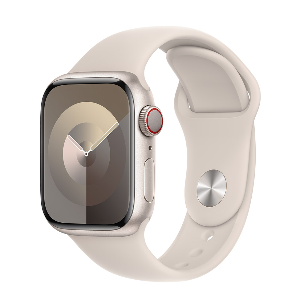 Apple Watch Series 9 GPS + Cellular 41mm 星光色鋁金屬錶殼