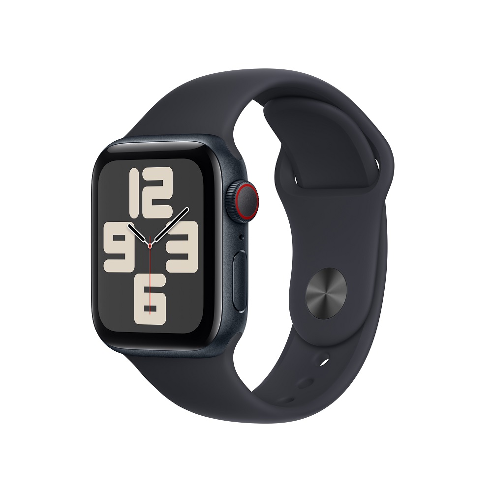 Apple Watch SE GPS + Cellular 40mm Midnight Aluminium Case Midnight Sport Band - Regular