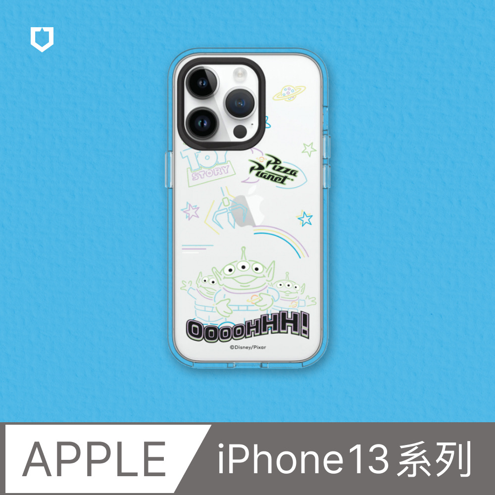 【犀牛盾】iPhone 13系列Clear透明防摔手機殼｜玩具總動員系列-Oooohhh 霓虹世界