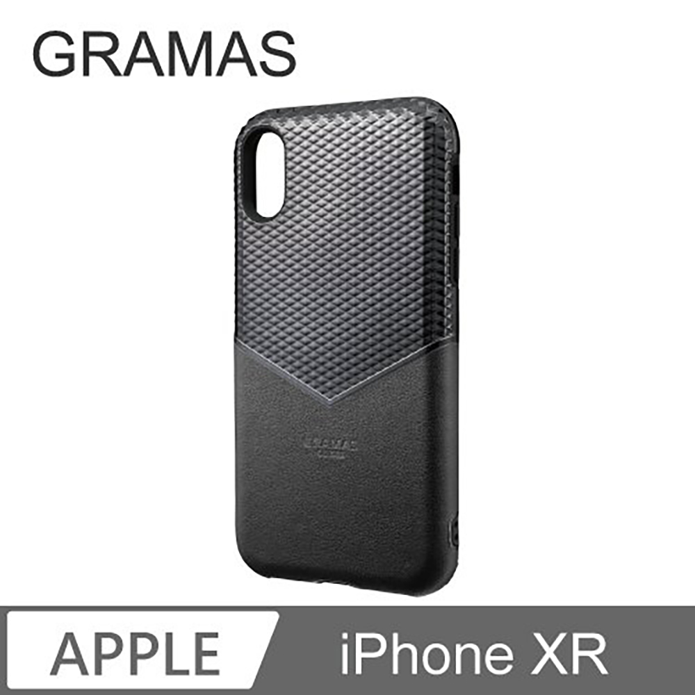 Gramas iPhone XR 邊際軍規防摔經典手機殼-(黑)