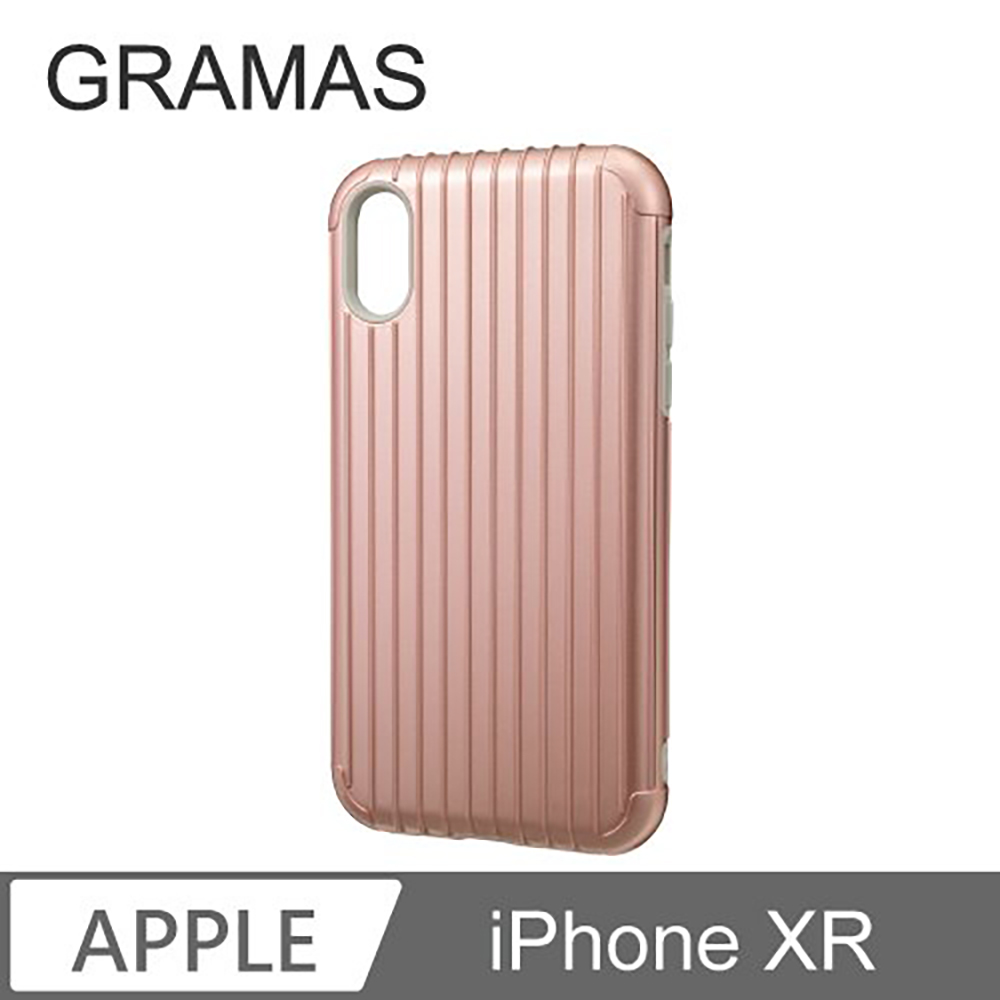 Gramas iPhone XR 軍規防摔經典手機殼- Rib (玫瑰金)