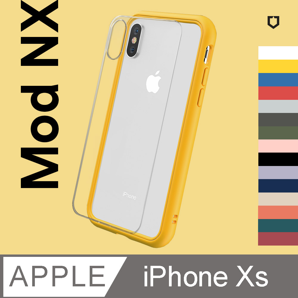 【犀牛盾】iPhone XS (5.8吋) Mod NX 防摔邊框背蓋兩用手機保護殼(多色可選)