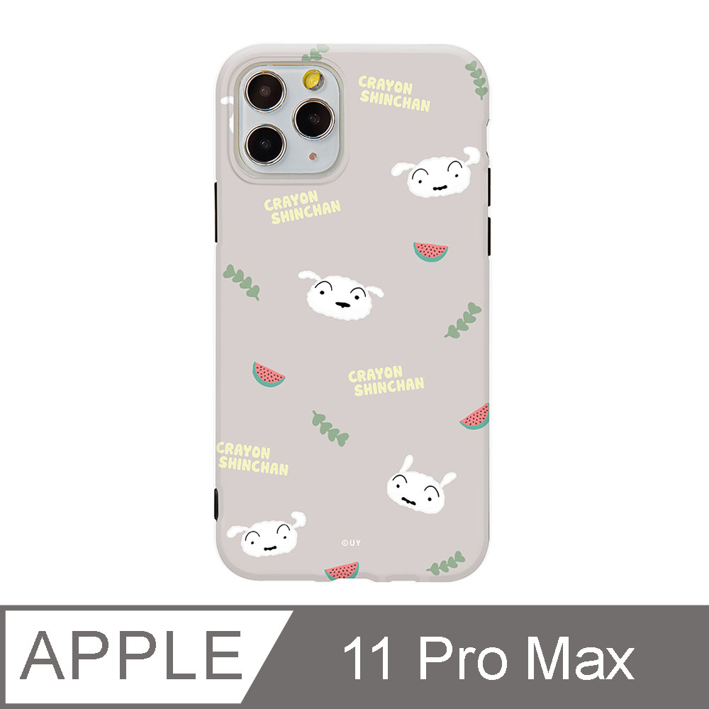 iPhone 11 Pro Max 6.5吋 蠟筆小新粉嫩碎花系列防摔iPhone手機殼 小白
