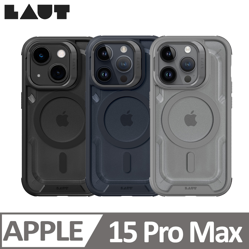 LAUT｜iPhone 15 series CRYSTAL MATTER 3.0 隱形支架防摔手機殼｜iPhone15 Pro Max