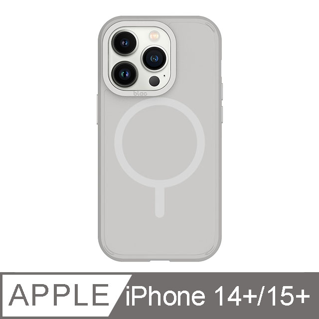 iPhone 14 Plus/15 Plus 6.7吋 BLAC Canyon峽谷強悍 MagSafe iPhone手機殼 迷霧灰