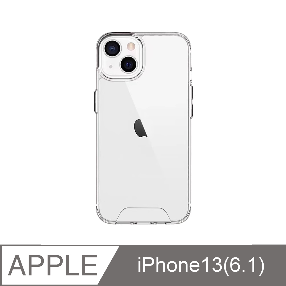 Totomo 對應:Apple iPhone13 (6.1吋)保護殼(抗震防摔-高透太空)