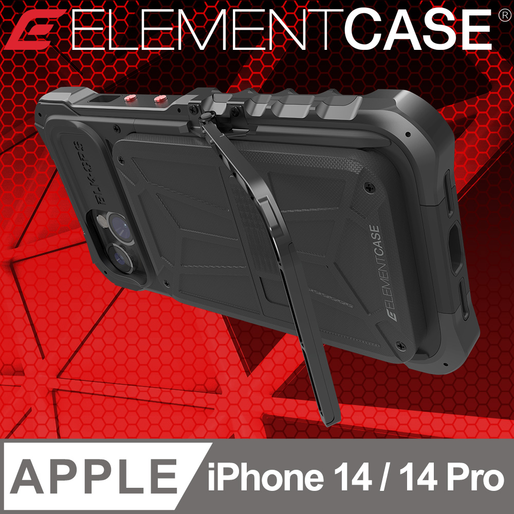 美國 Element Case Black Ops iPhone 14/14 Pro 黑色行動頂級軍規防摔殼 - 黑