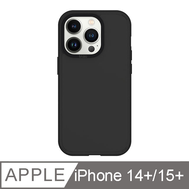iPhone 14 Plus/15 Plus 6.7吋 BLAC Canyon峽谷強悍 MagSafe iPhone手機殼 靜謐黑
