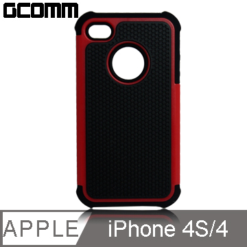 GCOMM iPhone4S/4 Full Protection 全方位超強防震殼 熱情紅