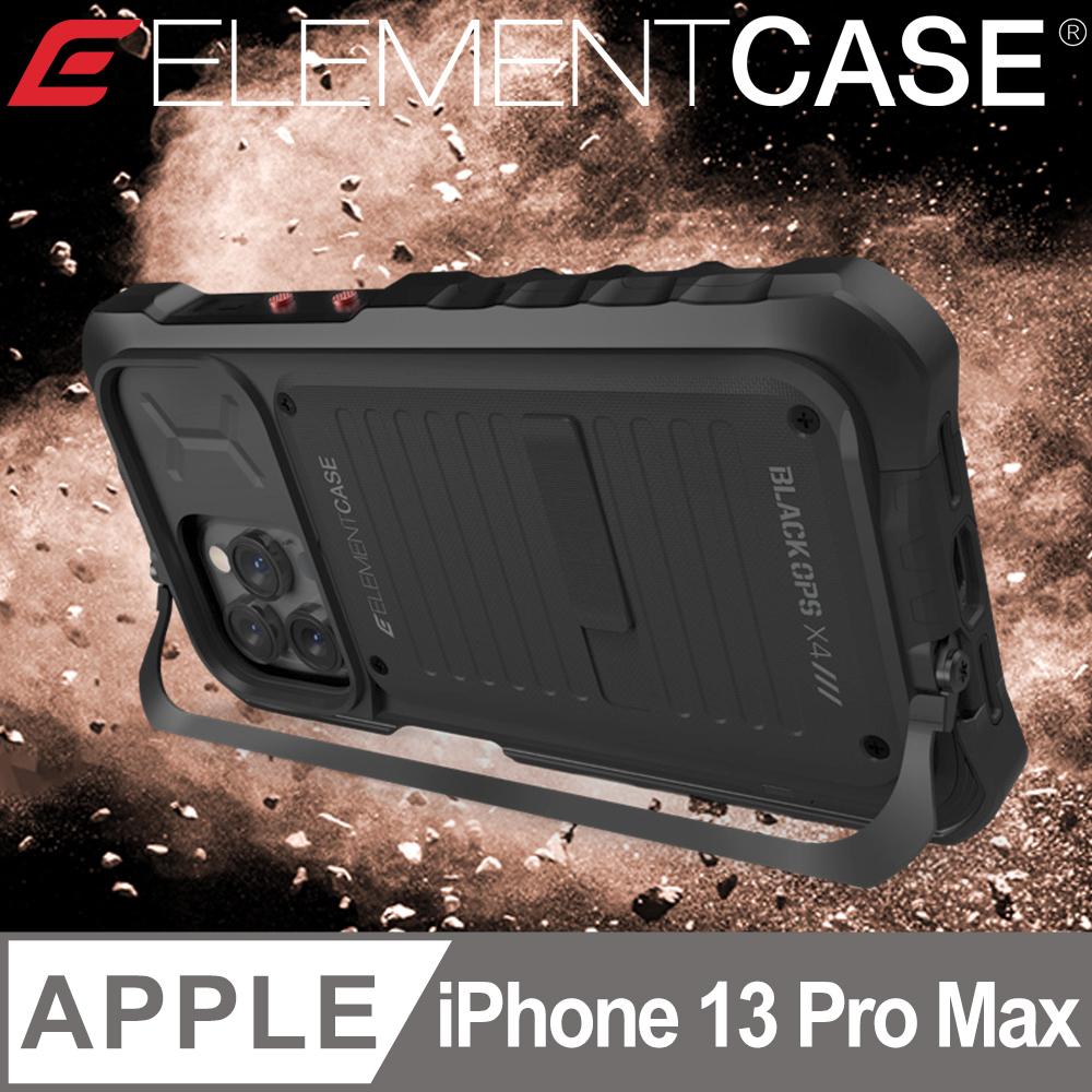 美國 Element Case Black Ops iPhone 13 Pro Max 黑色行動頂級軍規防摔殼 - 黑