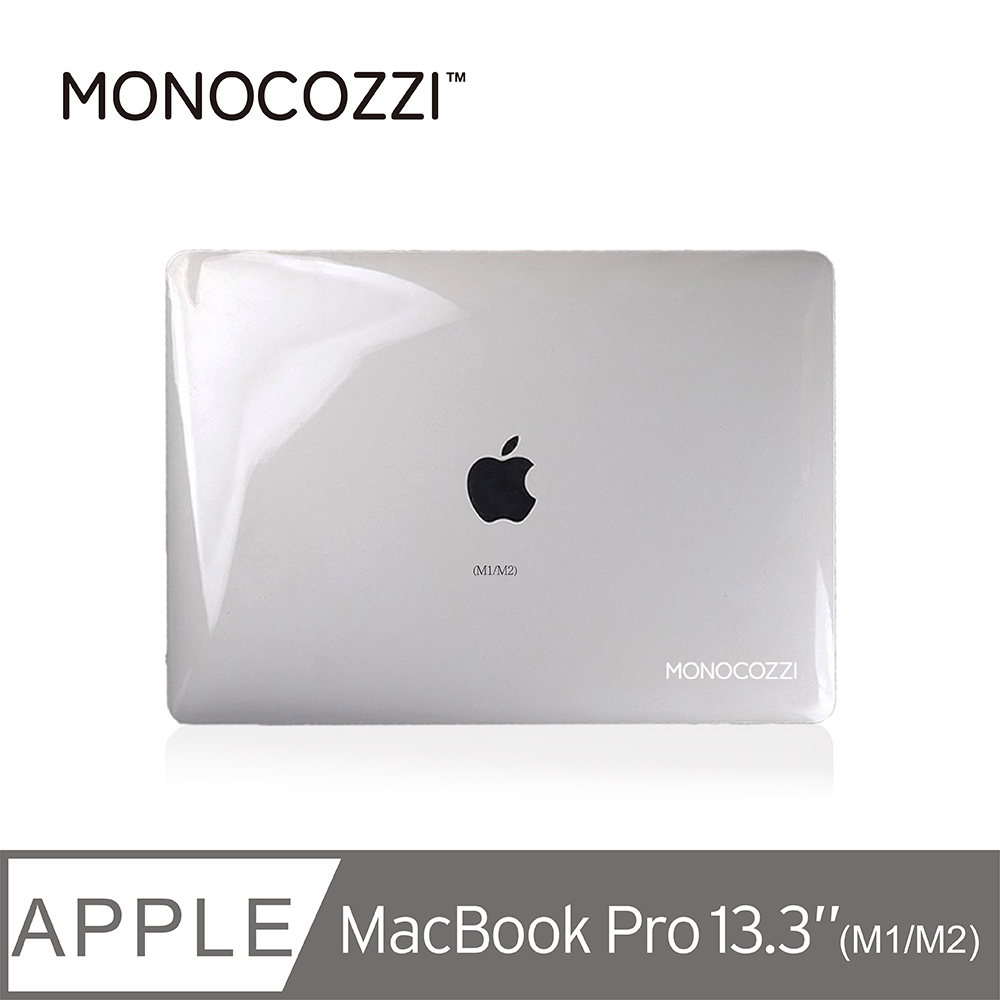 MONOCOZZI Macbook Pro 13.3吋(M1/M2)電腦保護殼含鍵盤膜-透明