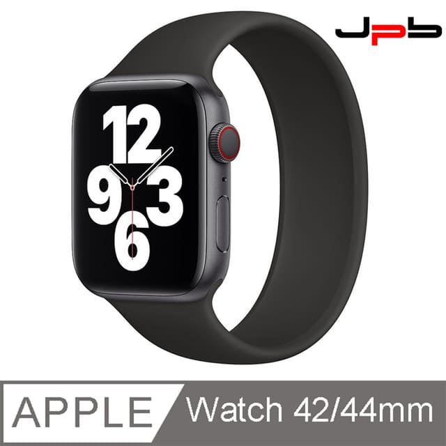 JPB ] Apple Watch 錶帶42/44mm 單圈錶環- 黑色- 3號(153mm ) - PChome 24h購物