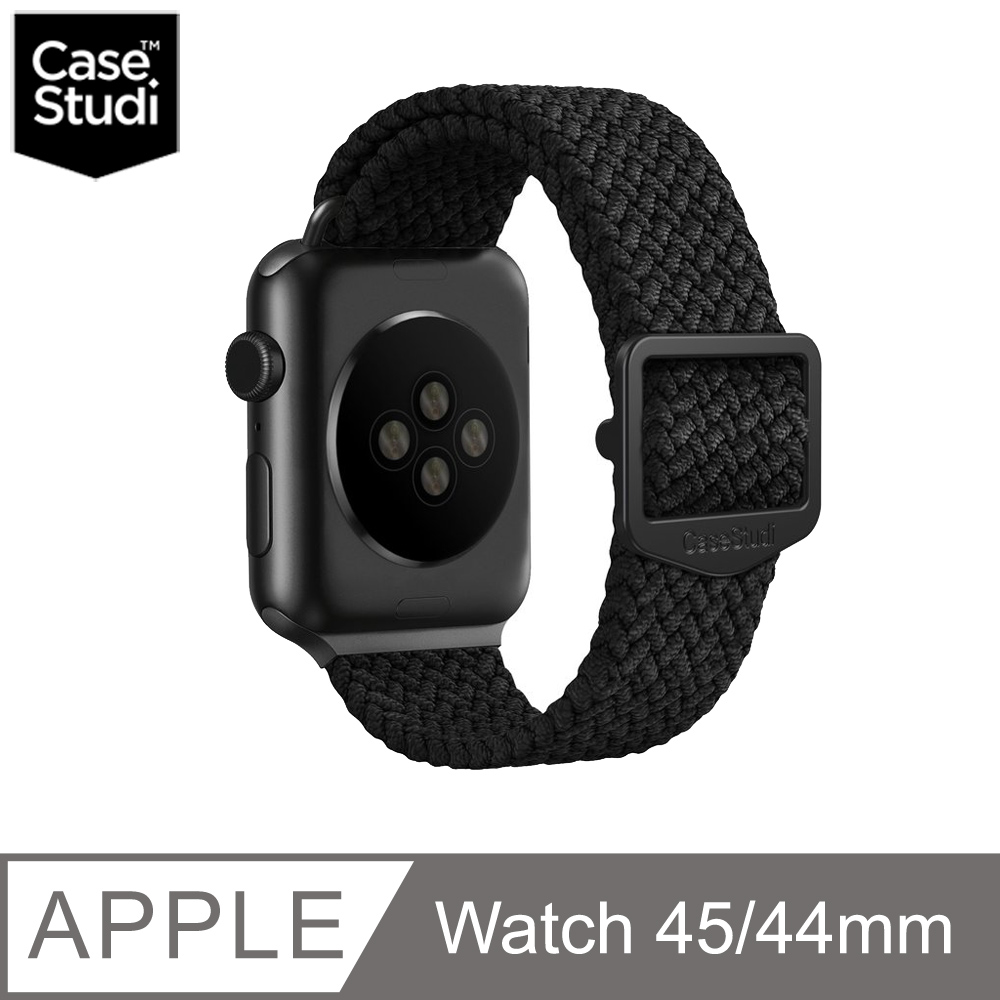 CaseStudi Apple Watch 7 45mm Ballistic 運動型錶帶 (相容44mm Watch )-黑色