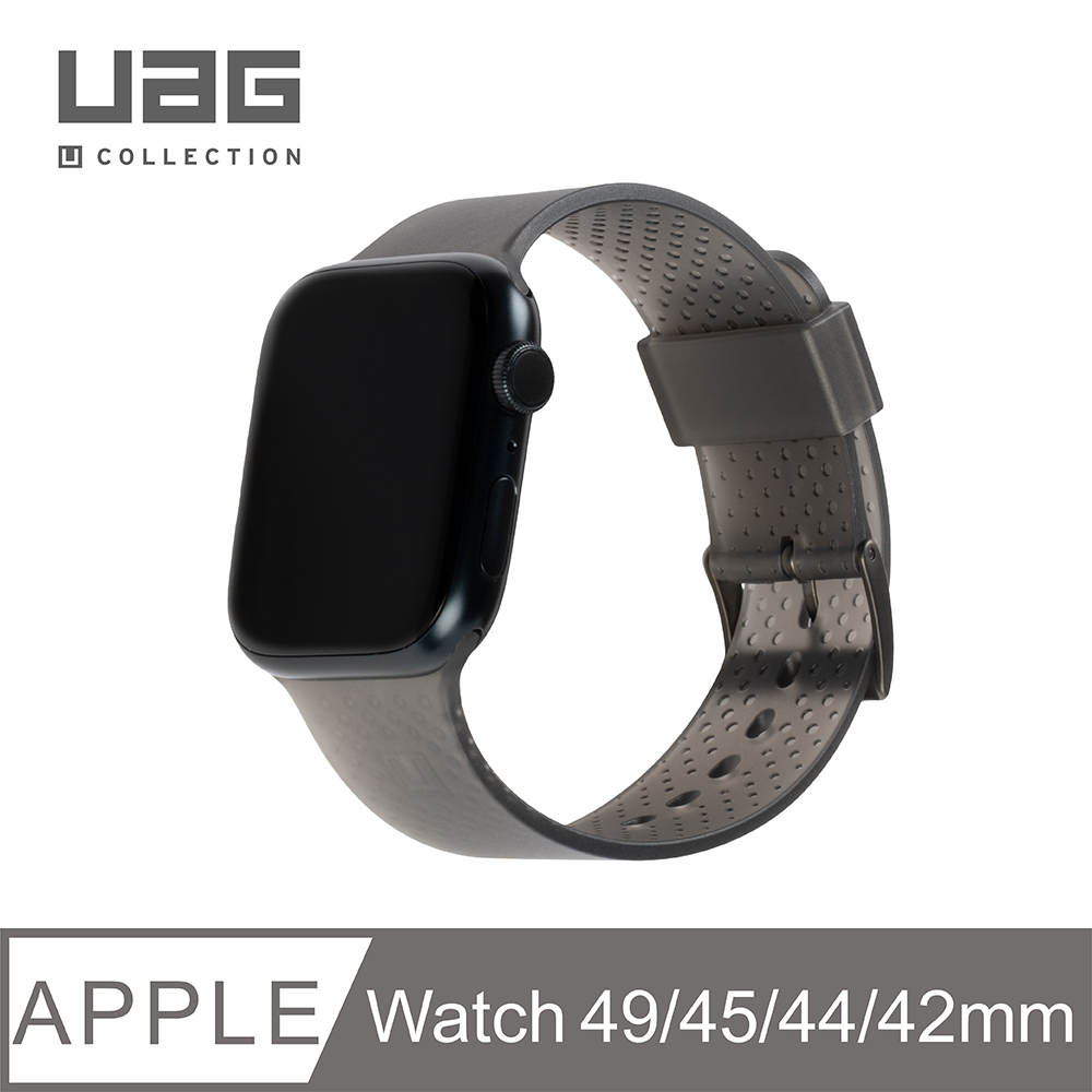 [U Apple Watch 42/44/45/49mm 時尚亮透錶帶-透黑