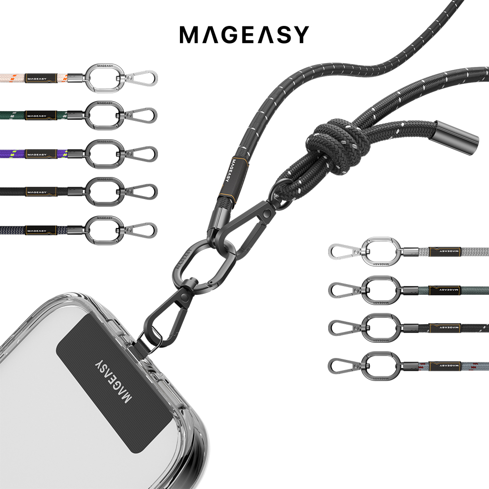 MAGEASY STRAP 8.3mm iPhone 手機掛繩組 附掛片 (相容 iOS / Android 手機殼)