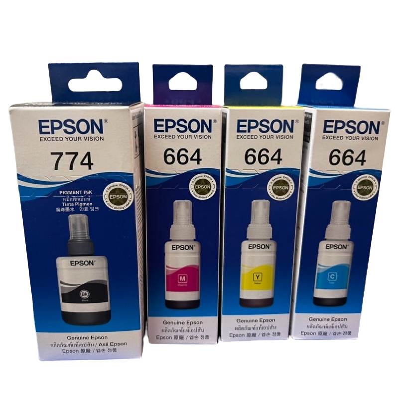 EPSON T774+T664 四色一組 原廠墨水
