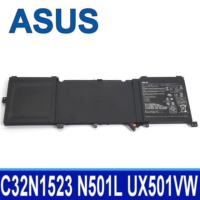 ASUS C32N1523 華碩 電池 Asus ZenBook Pro N501L Pro UX501VW