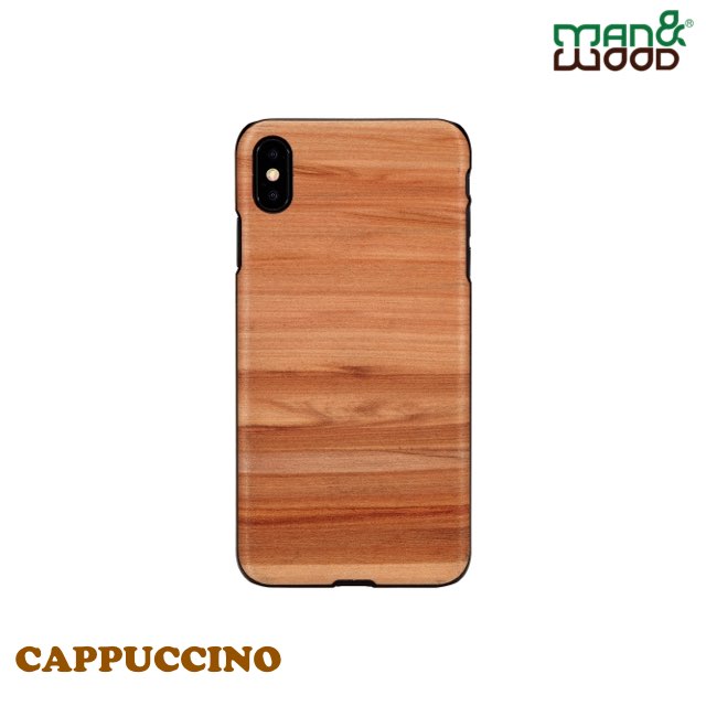 Man&Wood iPhone Xs Max 經典原木 造型保護殼-卡布奇諾 Cappuccino