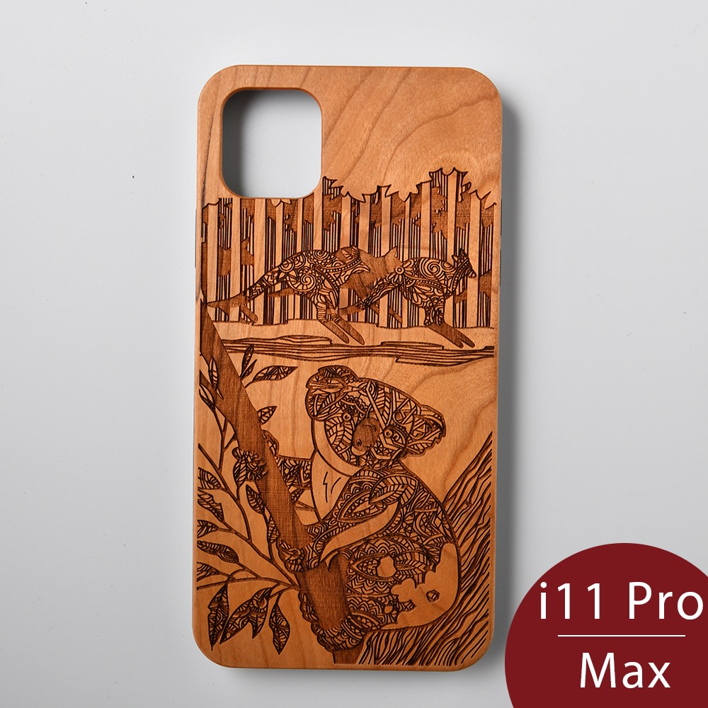 Woodu 木製手機殼 萌系無尾熊 iPhone 11 Pro Max適用