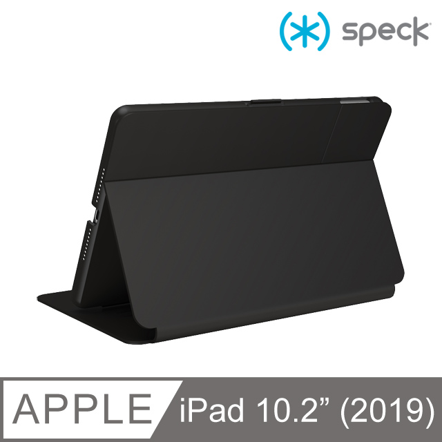 Speck Balance Folio iPad 10.2吋 多角度側翻皮套-黑/灰色