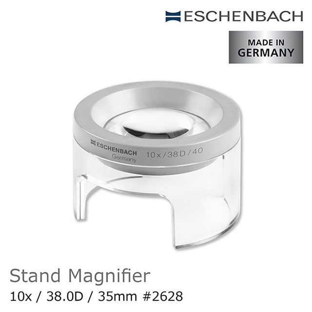 【德國 Eschenbach】10x/38D/35mm 德國製立式杯型非球面高倍放大鏡 2628
